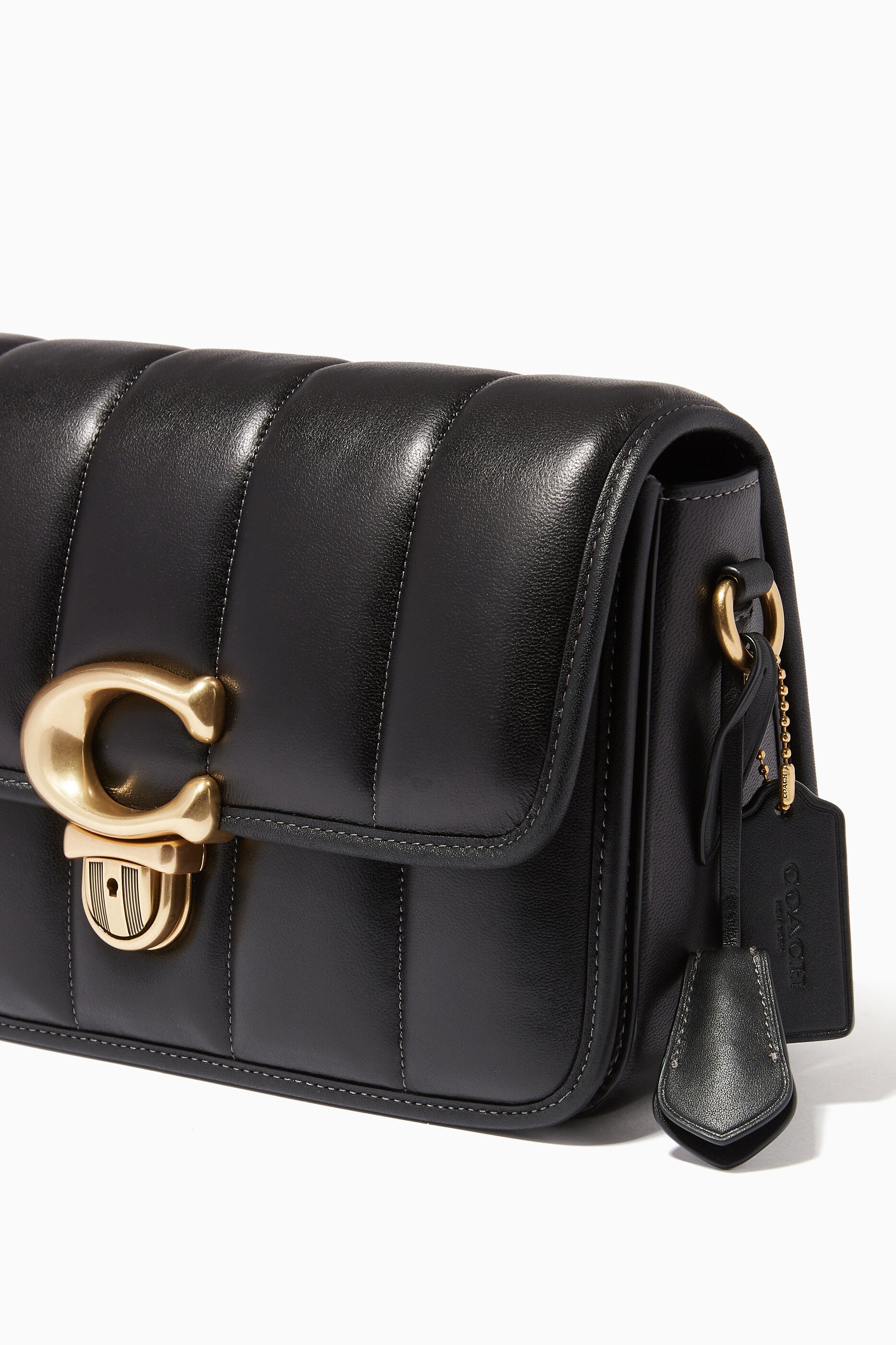 Buy Coach Studio Shoulder With Quilting Bag Medium - Black in Pakistan