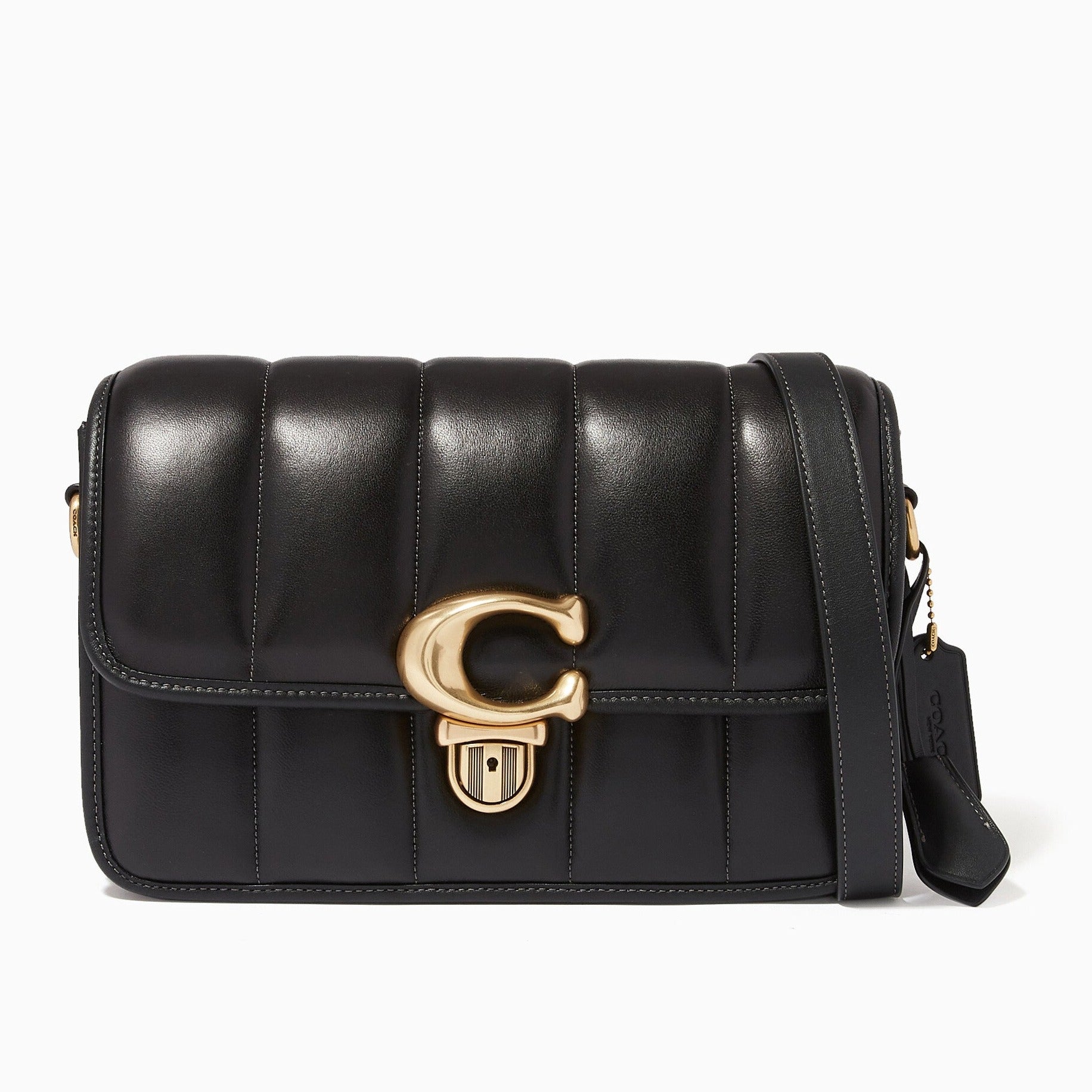 Buy Coach Studio Shoulder With Quilting Bag Medium - Black in Pakistan
