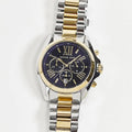 Buy Michael Kors Womens Chronograph Quartz Bradshaw Two Tone Stainless Steel Blue Dial 43mm Watch - Mk5976 in Pakistan