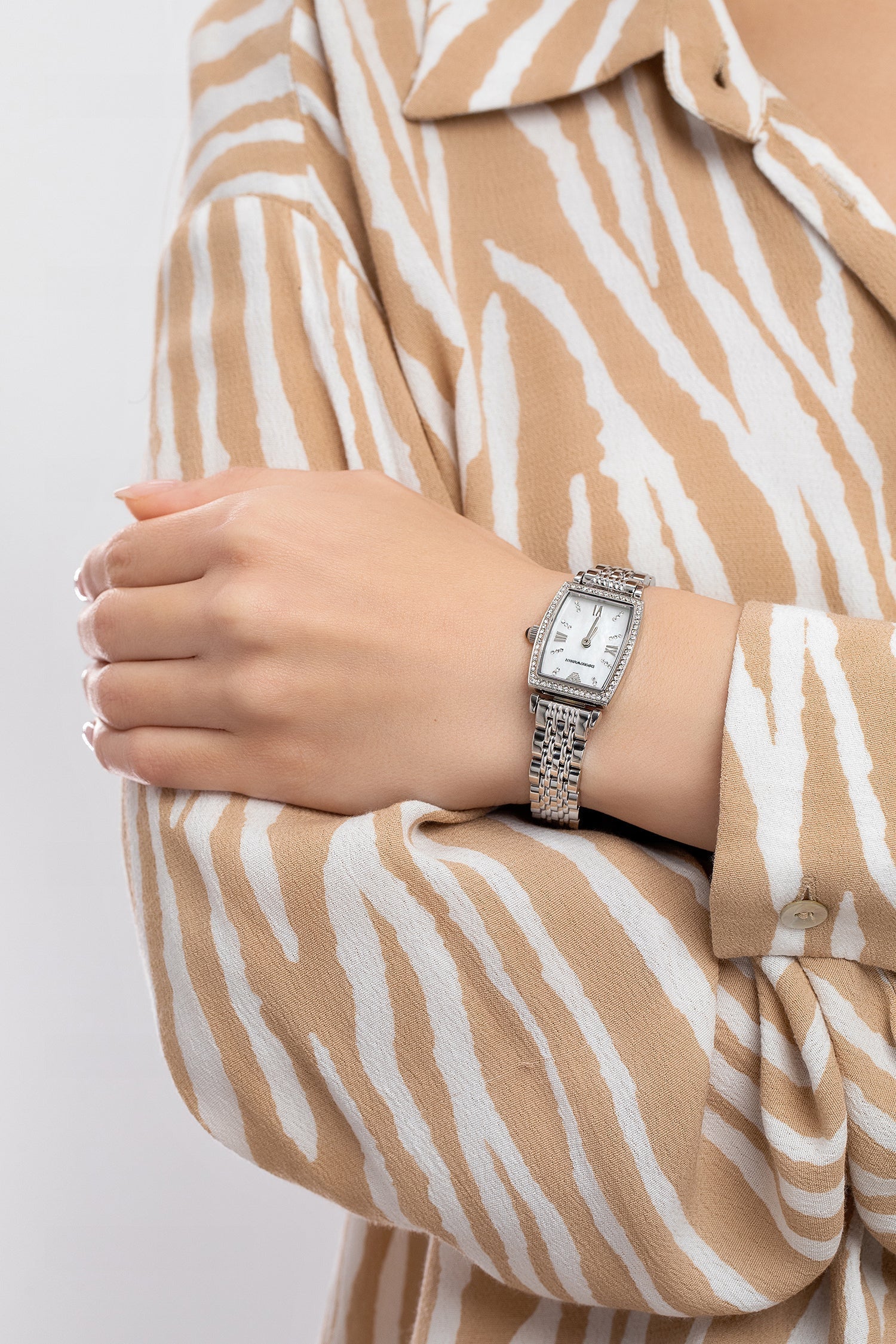Buy Emporio Armani Women’s Analog Quartz Stainless Steel White Dial 26mm Watch - AR11405 in Pakistan