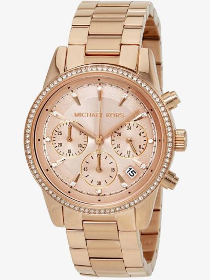 Buy Michael Kors Womens Quartz Stainless Steel Rose Gold Dial 37mm Watch - Mk6357 in Pakistan