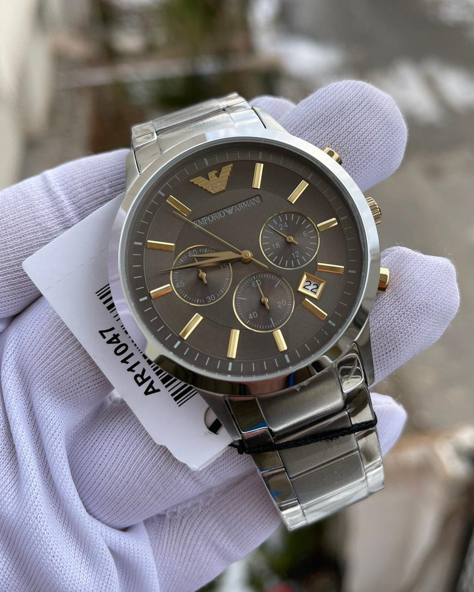 Buy Emporio Armani Men's Quartz Stainless Steel 43mm Watch AR11047 in Pakistan