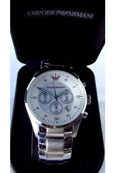 Buy Emporio Armani Men’s Stainless Steel Silver Dial 40mm Watch 5869 in Pakistan