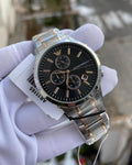 Buy Emporio Armani Men’s Analogue Quartz Stainless Steel Black Dial 43mm Watch - AR11165 in Pakistan