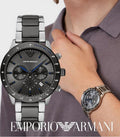 Buy Emporio Armani Men’s Quartz Stainless Steel Grey Dial 43mm Watch - AR11391 in Pakistan
