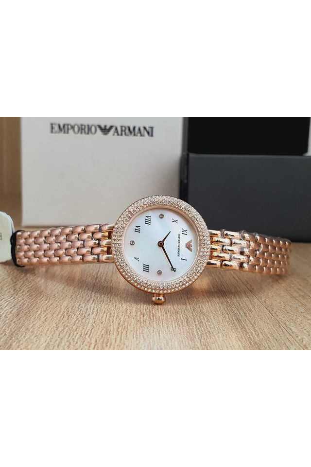 Buy Emporio Armani Women's Analog Stainless Steel Mother of Pearl Dial 30mm Watch AR11355 in Pakistan