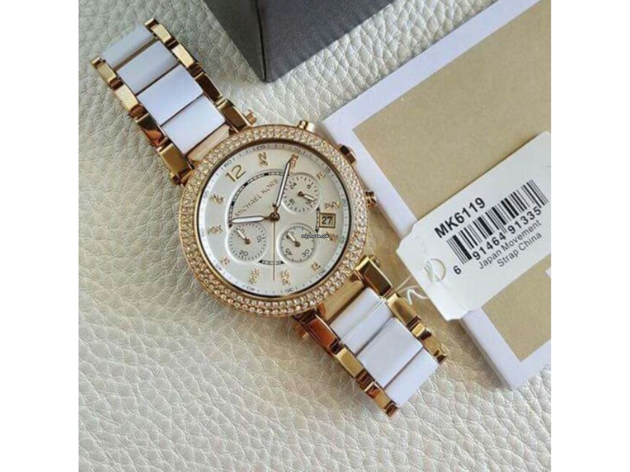 Buy Michael Kors Womens Quartz Parker Stainless Steel White Dial 39mm Watch - Mk6119 in Pakistan