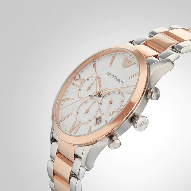 Buy Emporio Armani Men's Chronograph Quartz Stainless Steel White Dial 44mm Watch AR11209 in Pakistan