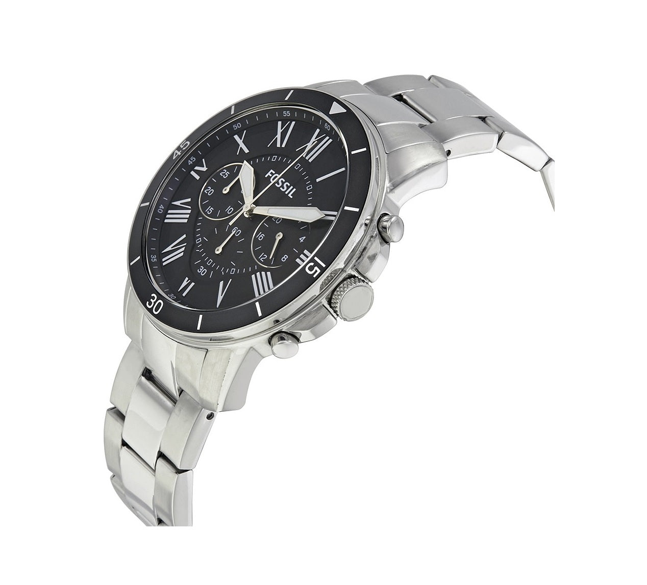 Buy Fossil Men's Chronograph Quartz Silver Stainless Steel Blue Dial 44mm Watch FS5238 in Pakistan