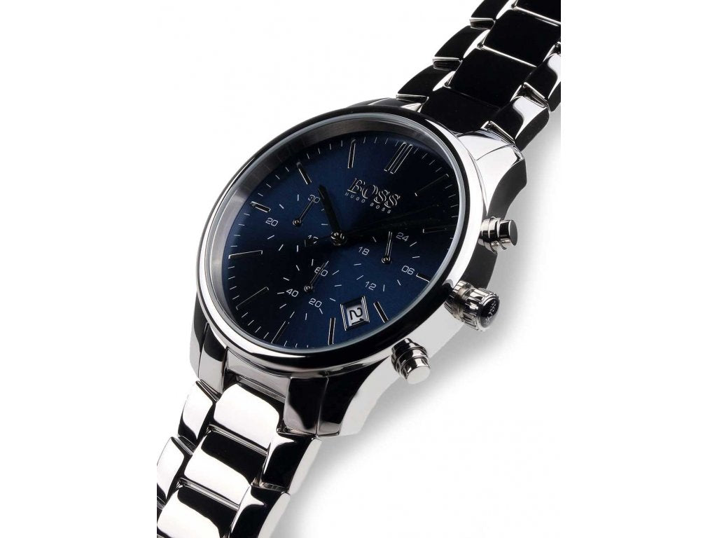 Buy Hugo Boss Quartz Silver Stainless Steel Blue Dial 42mm Watch for Men - 1513434 in Pakistan