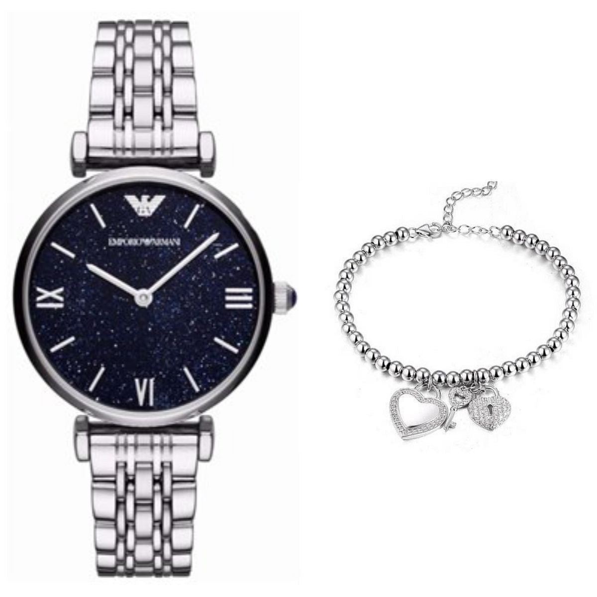 Buy Emporio Armani Analog Stainless Steel Dark Blue Dial 32mm Watch for Women - Ar11091 in Pakistan