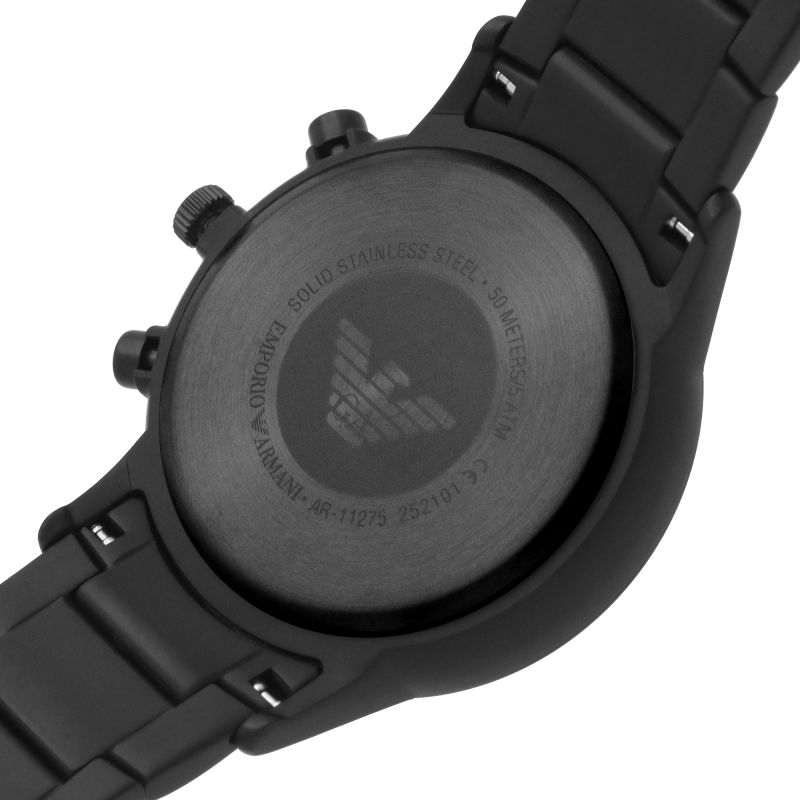 Buy Emporio Armani Mens Chronograph Quartz Analog Stainless Steel Black Dial 43mm Watch - Ar11275 in Pakistan