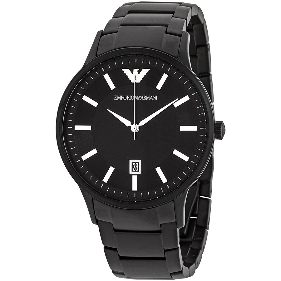 Buy Emporio Armani Renato Black Stainless Steel Black Dial Quartz Watch For Gents - Ar11184 in Pakistan