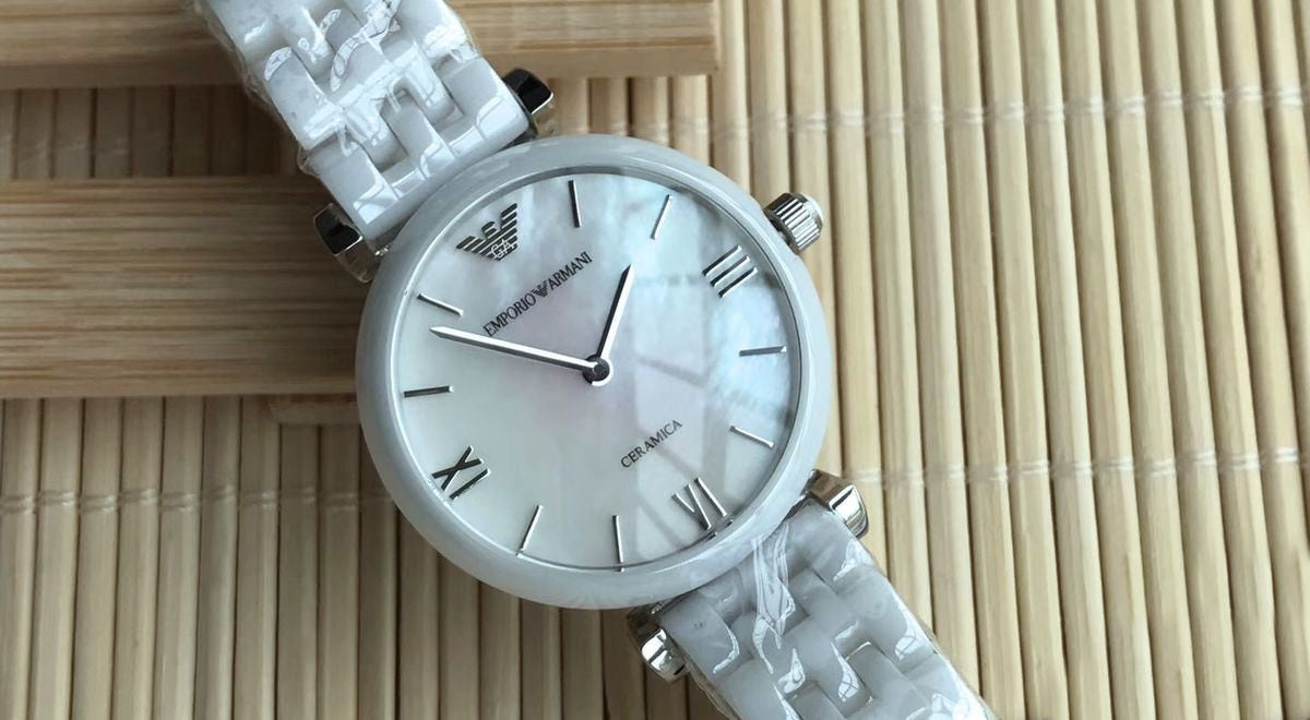 Buy Emporio Armani Womens Quartz Stainless Steel Mother Of Pearl 30mm Watch - Ar1485 in Pakistan