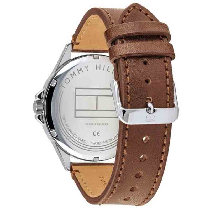 Buy Tommy Hilfiger Quartz Leather Strap White Dial 44mm for Men Watch - 1791614 in Pakistan