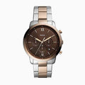 Buy Men's Quartz Neutra Two Tone Stainless Steel Brown Dial 44Mm Watch in Pakistan