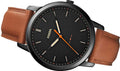 Buy Men's Quartz Brown Leather Strap Black Dial 44Mm Watch in Pakistan