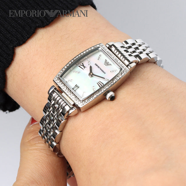 Buy Emporio Armani Women’s Analog Quartz Stainless Steel White Dial 26mm Watch - AR11405 in Pakistan