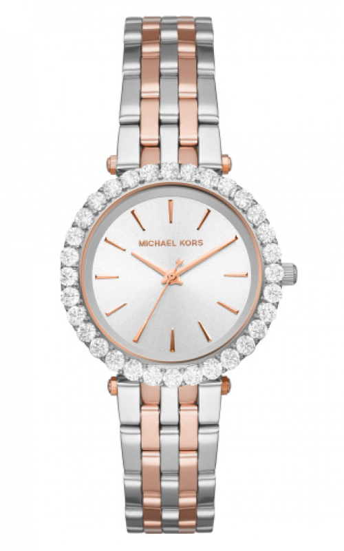 Buy Michael Kors Womens Quartz Darci Two Tone Diamonds Stainless Steel Silver Dial 35mm Watch - Mk4515 in Pakistan