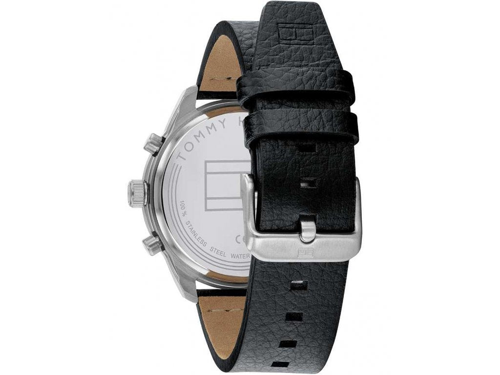 Buy Tommy Hilfiger Quartz Leather Strap Black Dial 44mm Watch for Men - 1791786 in Pakistan