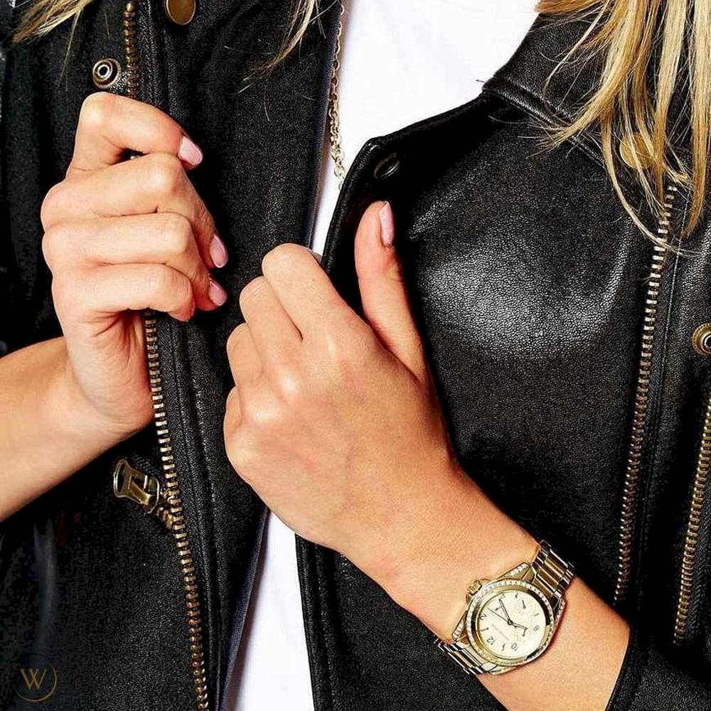 Buy Michael Kors Womens Quartz Blair Gold Stainless Steel Light Champagne Dial 33mm Watch - Mk5639 in Pakistan