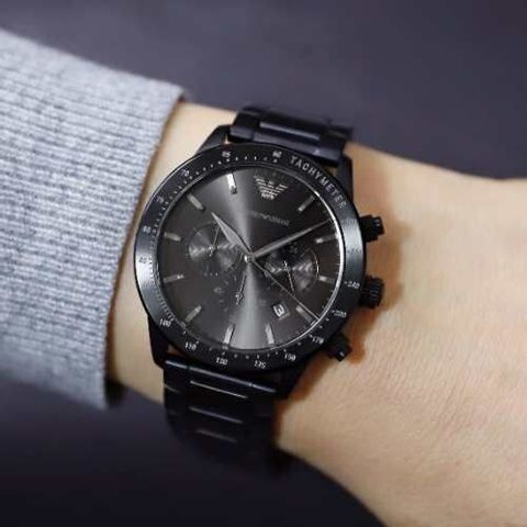 Buy Emporio Armani Mens Quartz Stainless Steel Black Dial 43mm Watch - Ar11242 in Pakistan