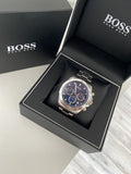 Buy Hugo Boss Mens Chronograph Hero Sport Stainless Steel Blue Dial 45mm Watch - 1513755 in Pakistan