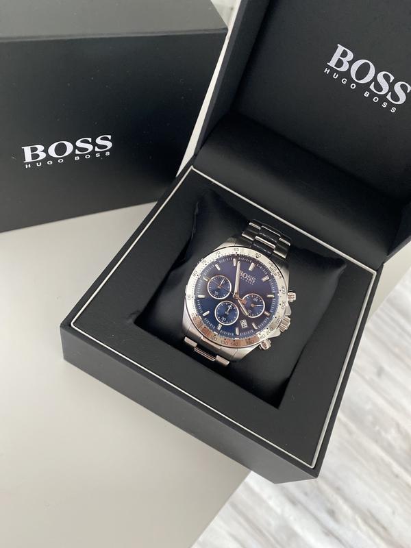 Buy Hugo Boss Mens Chronograph Hero Sport Stainless Steel Blue Dial 45mm Watch - 1513755 in Pakistan