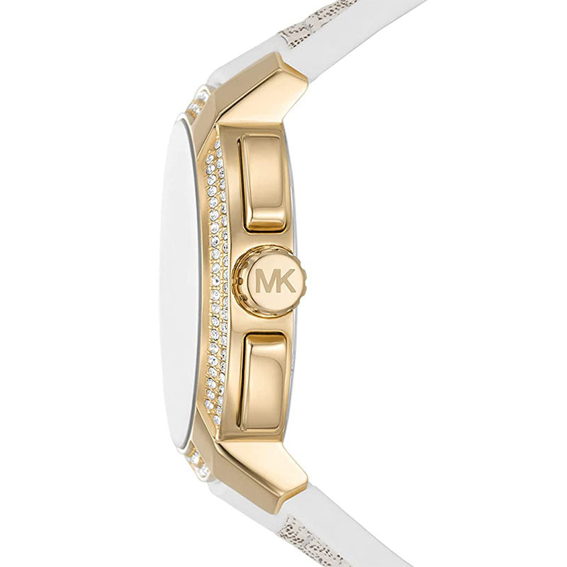 Buy Michael Kors Womens Quartz Sidney White Silicone Strap White Dial 42mm Watch - Mk7221 in Pakistan
