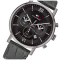 Buy Tommy Hilfiger Mens Quartz Leather Strap Black Dial 44mm Watch - 1710395 in Pakistan