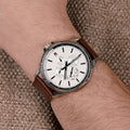Buy Tommy Hilfiger Quartz Leather Strap White Dial 44mm for Men Watch - 1791614 in Pakistan