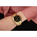 Buy Michael Kors Womens Chronograph Quartz Bradshaw Gold Stainless Steel Black Dial 43mm Watch - Mk5739 in Pakistan