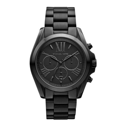 Buy Michael Kors Unisex Chronograph Quartz Bradshaw Black Stainless Steel Black Dial 42mm Watch - Mk5550 in Pakistan