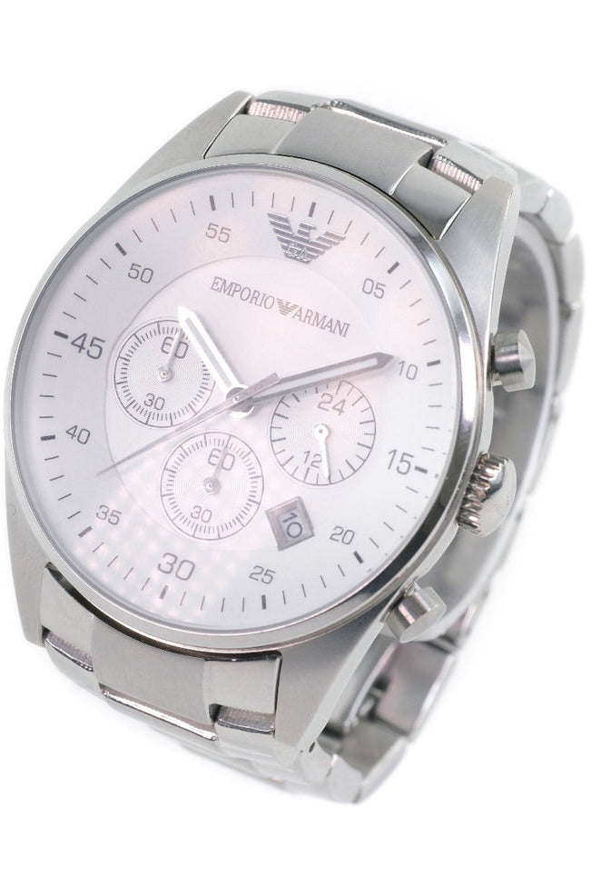 Buy Emporio Armani Men’s Stainless Steel Silver Dial 40mm Watch 5869 in Pakistan