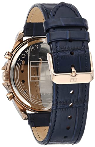 Buy Tommy Hilfiger Mens Quartz Leather Strap Blue Dial 44mm Watch - 1710451 in Pakistan