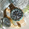 Buy Men's Chronograph Quartz Bannon Stainless Steel Green Dial 45Mm Watch in Pakistan
