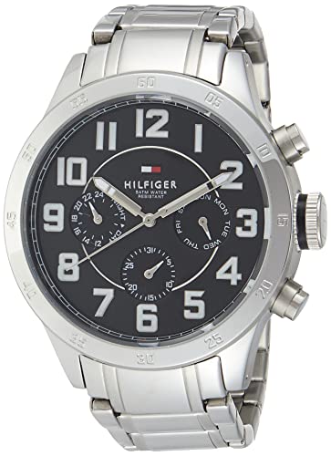 Buy Tommy Hilfiger Quartz Stainless Steel Black Dial 46mm Watch for Men - 1791054 in Pakistan