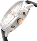 Buy Tommy Hilfiger Mens Quartz Brown Leather Strap White Dial 42mm Watch - 1710360 in Pakistan