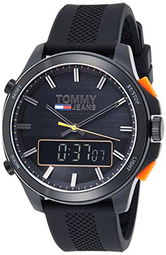 Buy Tommy Hilfiger Mens Analog Digital Silicone Strap Black Dial 46mm Watch - 1791763 in Pakistan