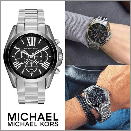 Buy Michael Kors Mens Chronograph Quartz Bradshaw Stainless Steel Black Dial 44mm Watch - Mk5705 in Pakistan