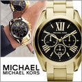 Buy Michael Kors Womens Chronograph Quartz Bradshaw Gold Stainless Steel Black Dial 43mm Watch - Mk5739 in Pakistan