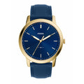 Buy Men's Quartz The Minimalist Blue Leather Strap Blue Dial 44Mm Watch in Pakistan