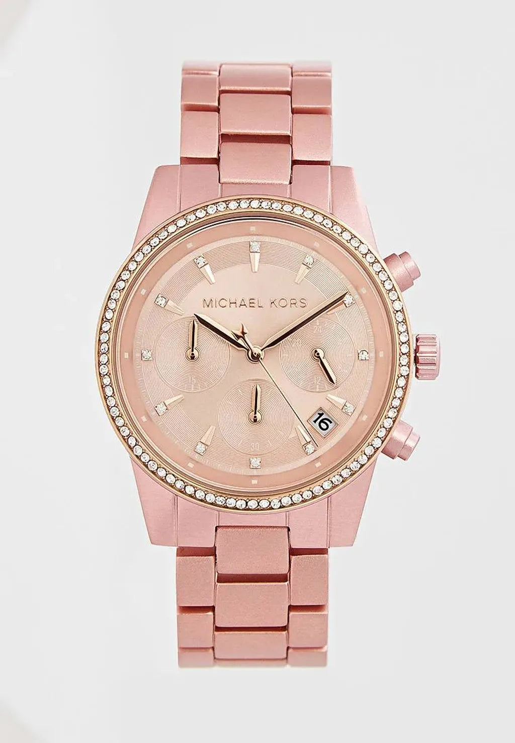 Buy Michael Kors Ritz Chronograph Pink Aluminium Watch for Women - Mk6753 in Pakistan
