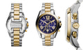 Buy Michael Kors Womens Chronograph Quartz Bradshaw Two Tone Stainless Steel Blue Dial 43mm Watch - Mk5976 in Pakistan