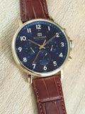 Buy Tommy Hilfiger Mens Quartz Blue Dial Leather Strap 46mm Watch - 1710380 in Pakistan