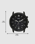 Buy Men's Chronograph Quartz Neutra Black Stainless Steel Black Dial 44Mm Watch in Pakistan