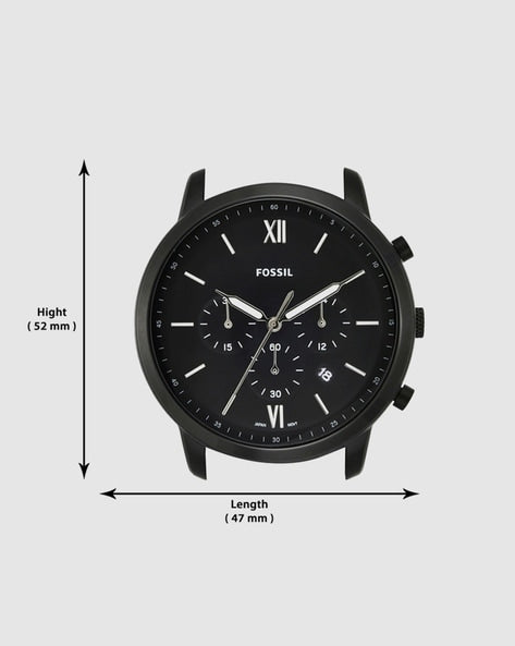 Buy Men's Chronograph Quartz Neutra Black Stainless Steel Black Dial 44Mm Watch in Pakistan