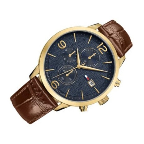 Buy Tommy Hilfiger Quartz Leather Strap Blue Dial 42mm Watch for Men - 1710359 in Pakistan