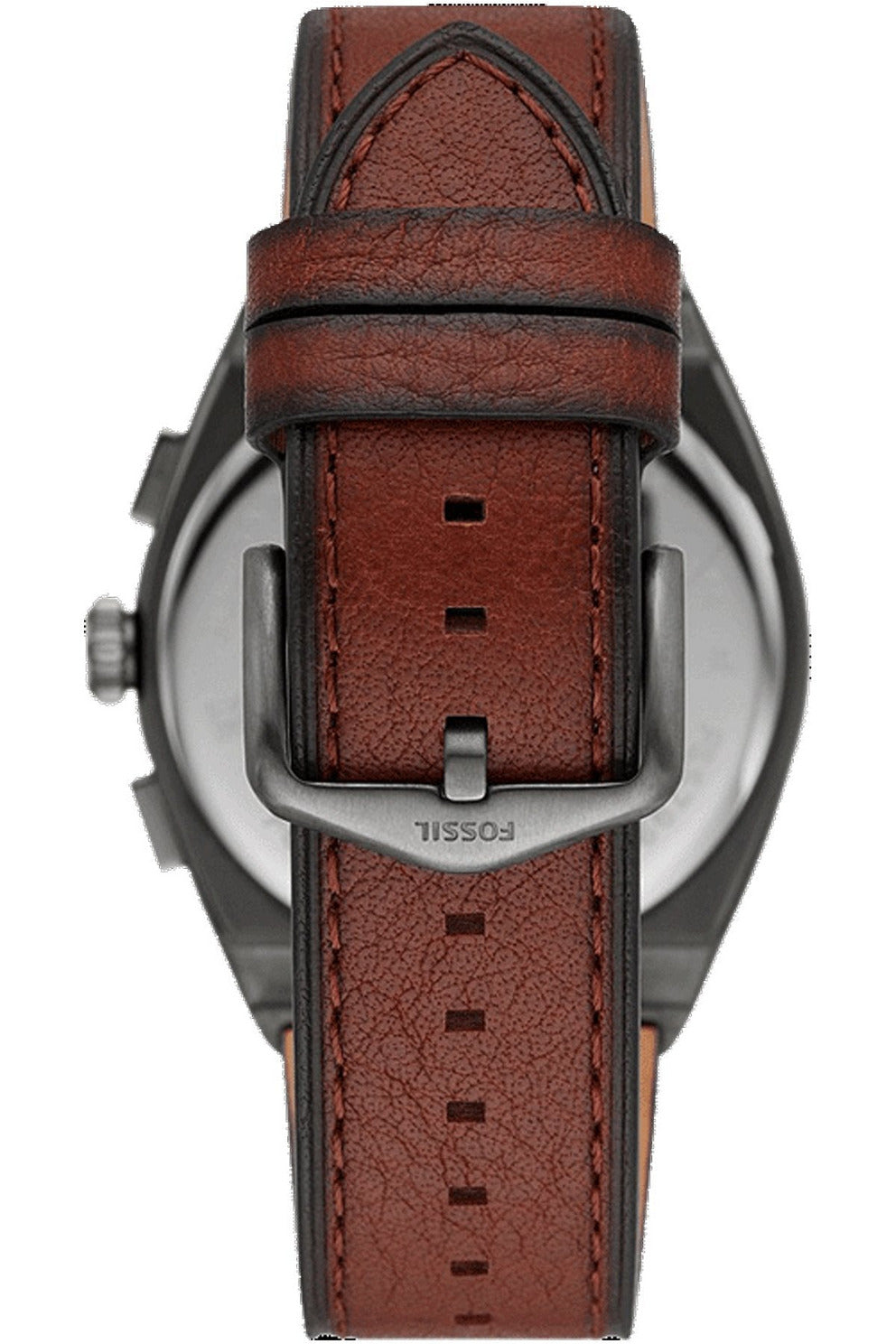 Buy Fossil Men's Chronograph Quartz Brown Leather Strap Grey Dial 42mm Watch FS5799 in Pakistan