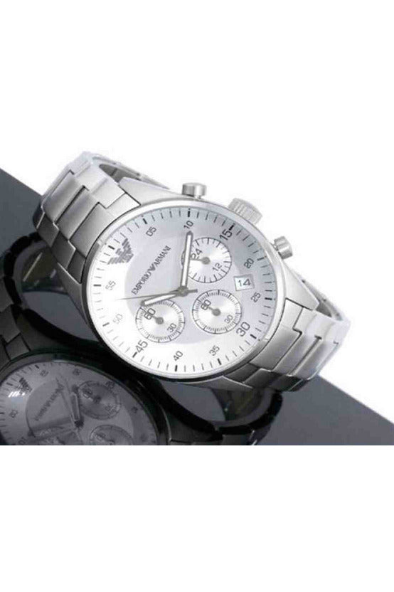 Buy Emporio Armani Men’s Stainless Steel Silver Dial 40mm Watch 5869 in Pakistan